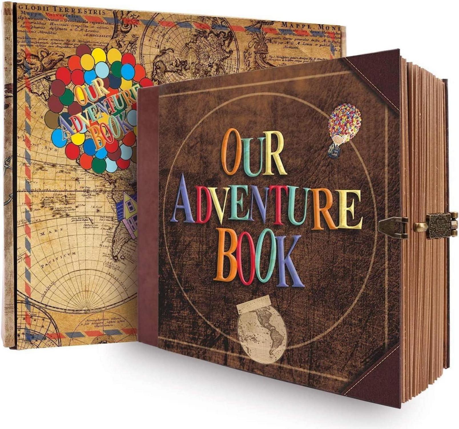 DIY Vintage Travel Scrapbook Album 8.9x7.7 Inch - Geschenk für