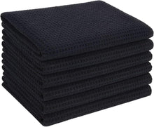 6er Pack Mikrofaser Geschirrtücher 40x56 cm schwarz