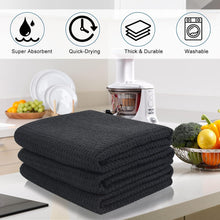 6er Pack Mikrofaser Trockentücher 40x56 cm Schwarz