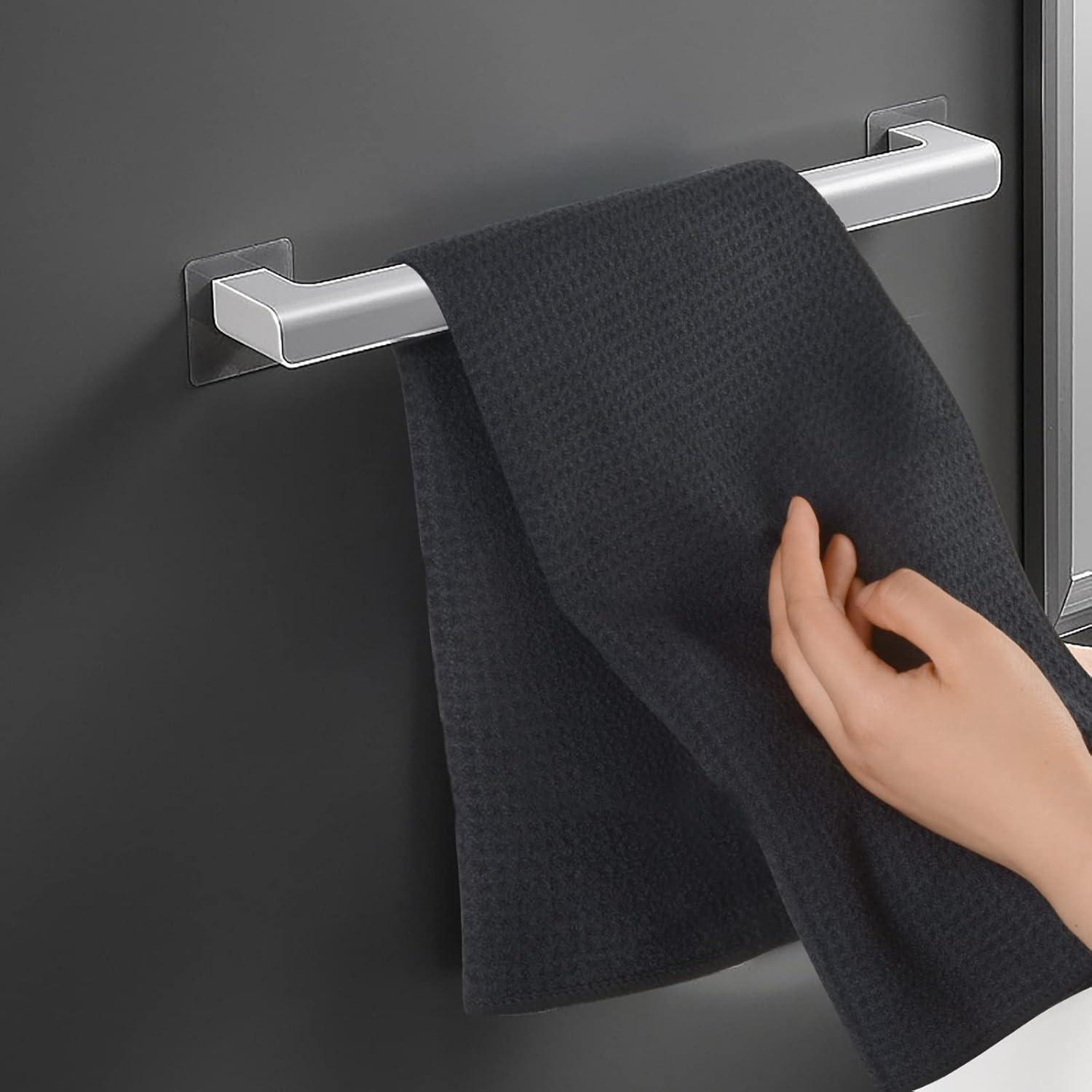 6er Pack Mikrofaser Trockentücher Waffelgewebe 40x56 cm Schwarz