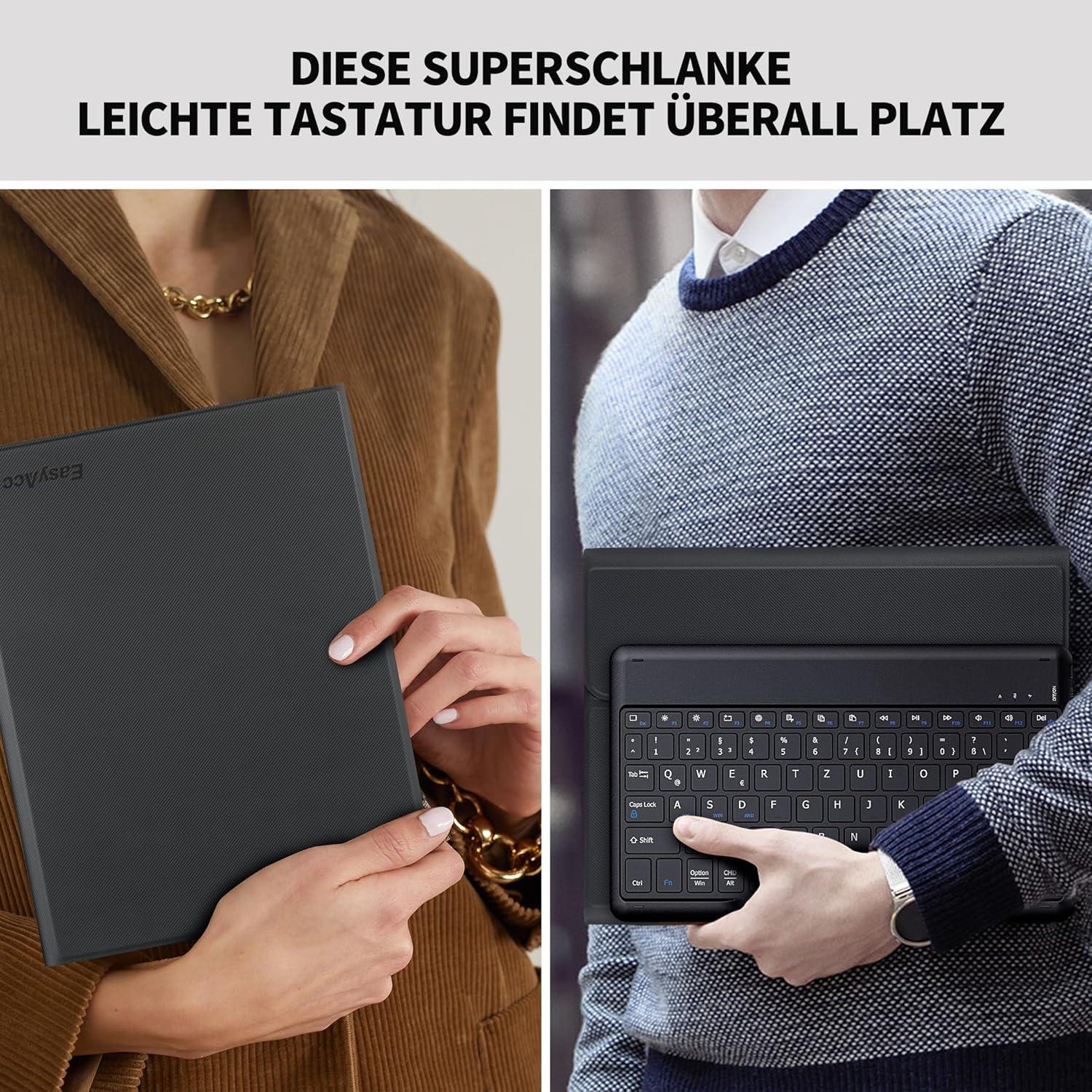 QWERTZ Tastatur Hülle für iPad 10.9 Zoll 2022