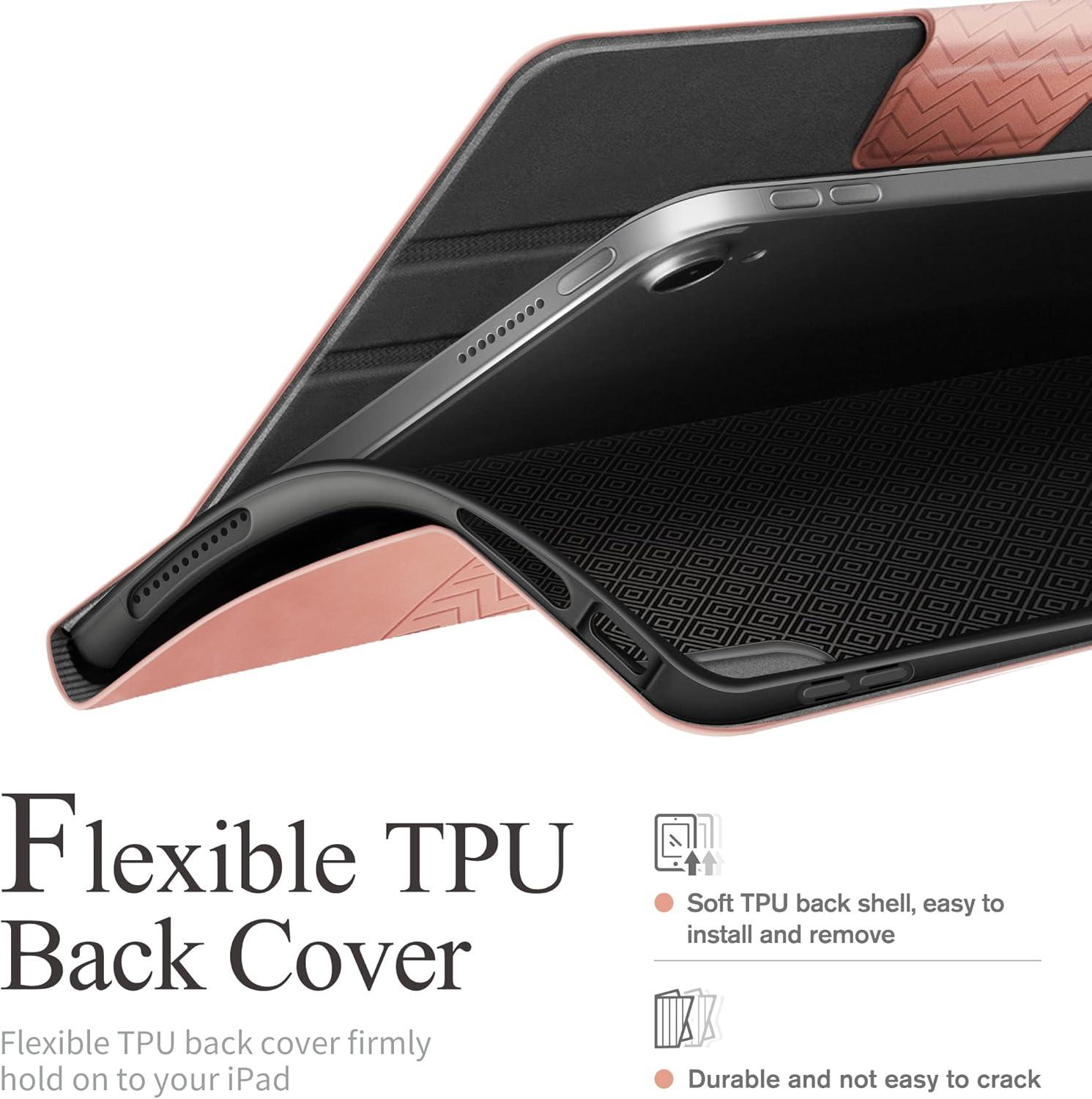 AUAUA iPad 10. Gen 2022 Hülle 10,9 Zoll PU Leder Cover mit Stifthalter