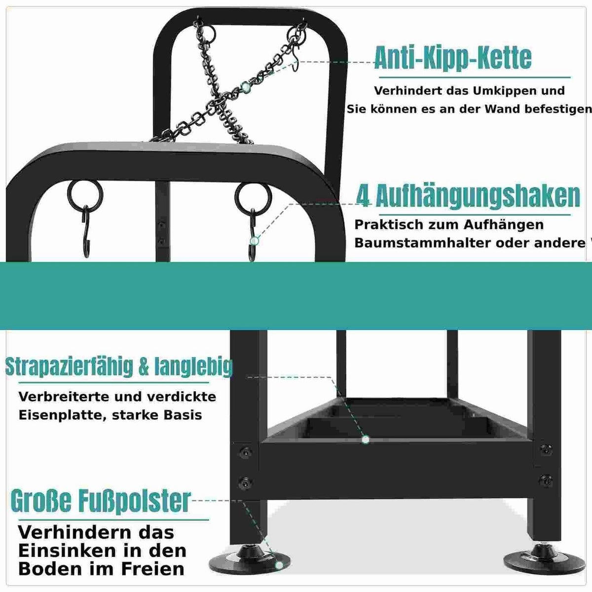 Brennholzregal Outdoor – Stabil & Wetterfest bis 1,2 m³