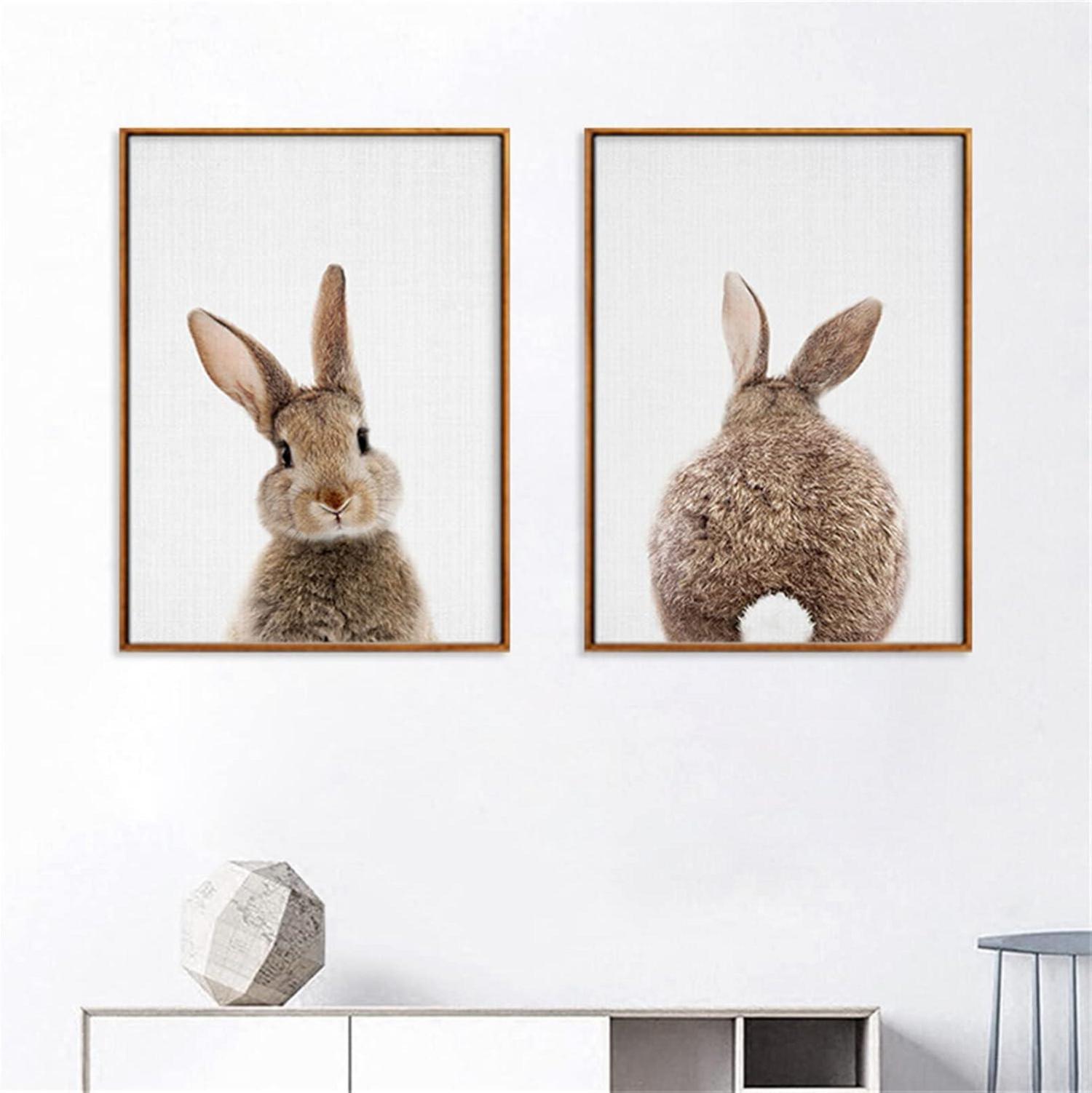 Kaninchen Poster Set Kinderzimmer Deko 50x70cm 2er Pack