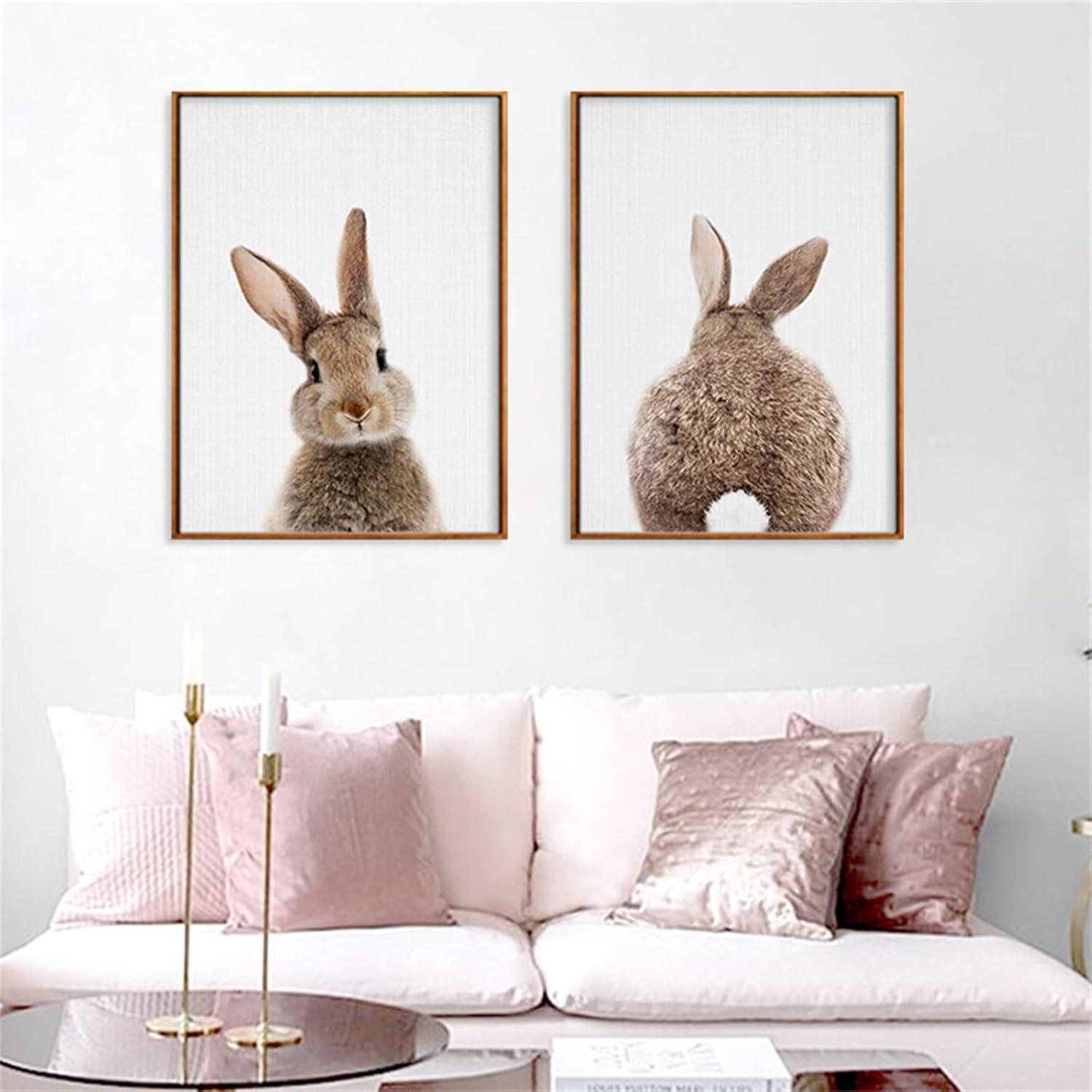 Kaninchen Poster Set Kinderzimmer Deko 50x70cm 2er Pack