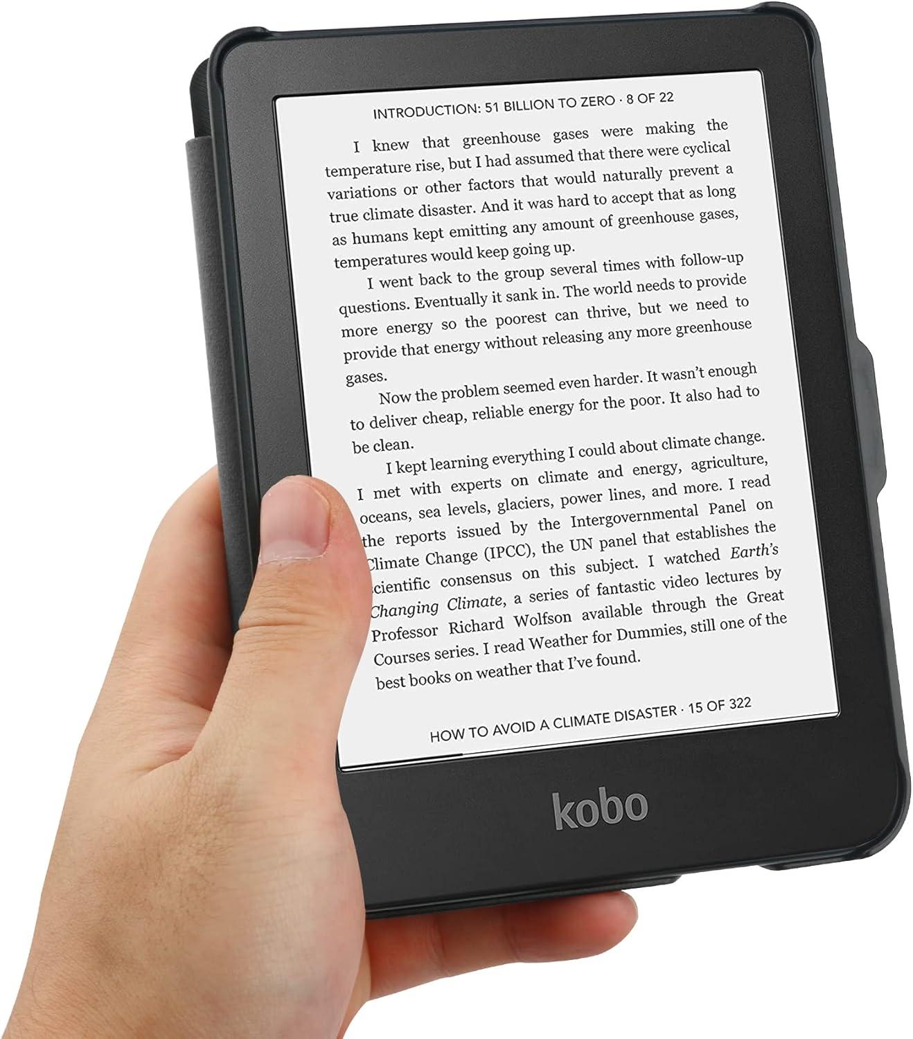 VOVIPO Slimshell Hülle für Tolino Shine 5/4 & Kobo Clara BW/2E, Slim Fit Stand Hülle