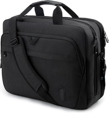 Laptoptasche für Geschäftsreisen und Büro, abschließbar - Schwarz 17,3