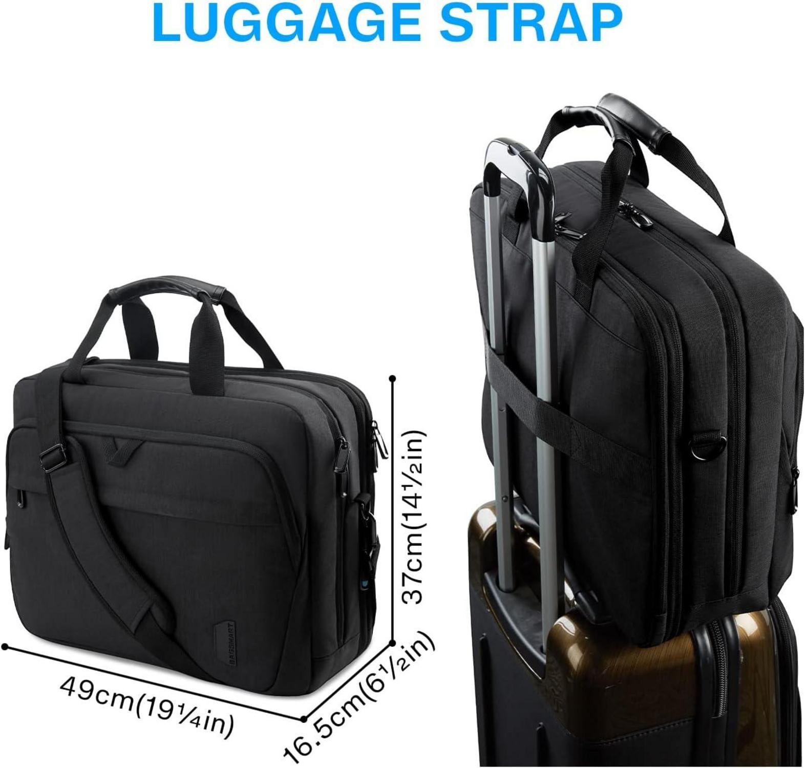 17,3-Zoll Laptoptasche Schwarz Erweiterbar Business Reise