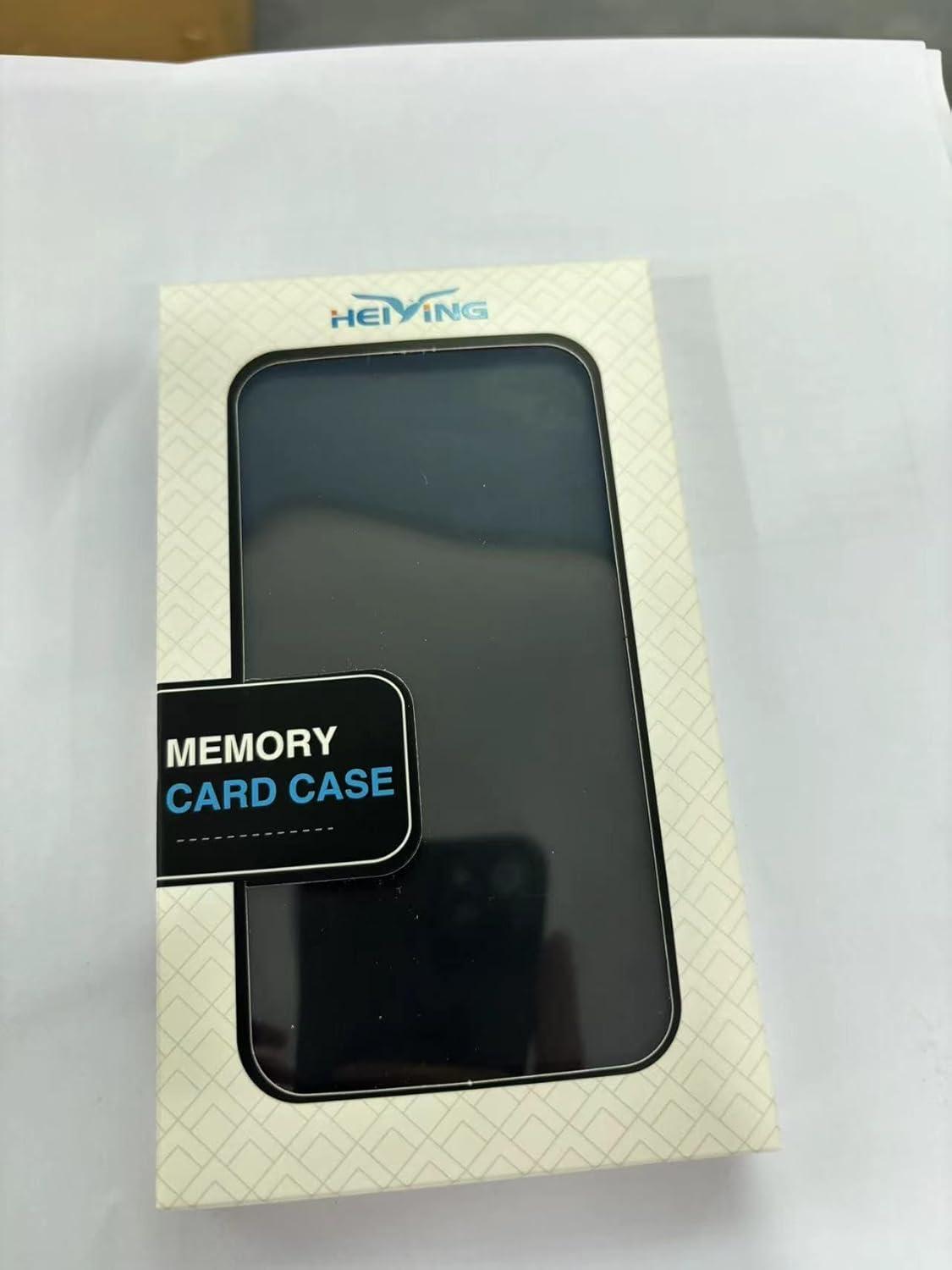 HEIYING Speicherkarten Etui für SD und Micro SD Karten Schwarz