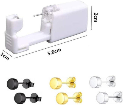 Ohrlochstechpistole Set 6 Stück Einweg Sicherheits-Piercing Kit