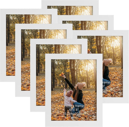 Bilderrahmen Set Weiß Fotorahmen Collage für Fotos 15x20 cm