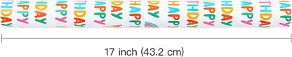 Wendbares Geburtstags-Geschenkpapier Happy Birthday 43,2cm x 10m