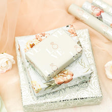 Hochzeits-Geschenkpapierrolle Silberne Designs Mini-Rolle