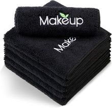 Ultraweiche Make-up-Entfernungstücher Mikrofaser Schwarz 6 Stück