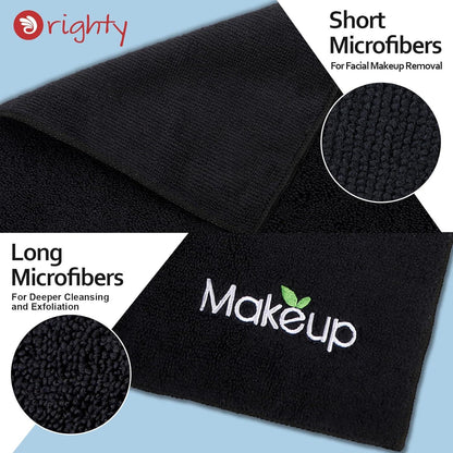 Ultraweiche Make-up-Entfernungstücher Mikrofaser Schwarz 6 Stück