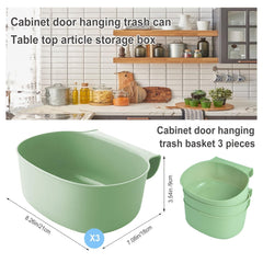 LYLIDIA Wickeltisch Organizer 3er Set Mülleimer