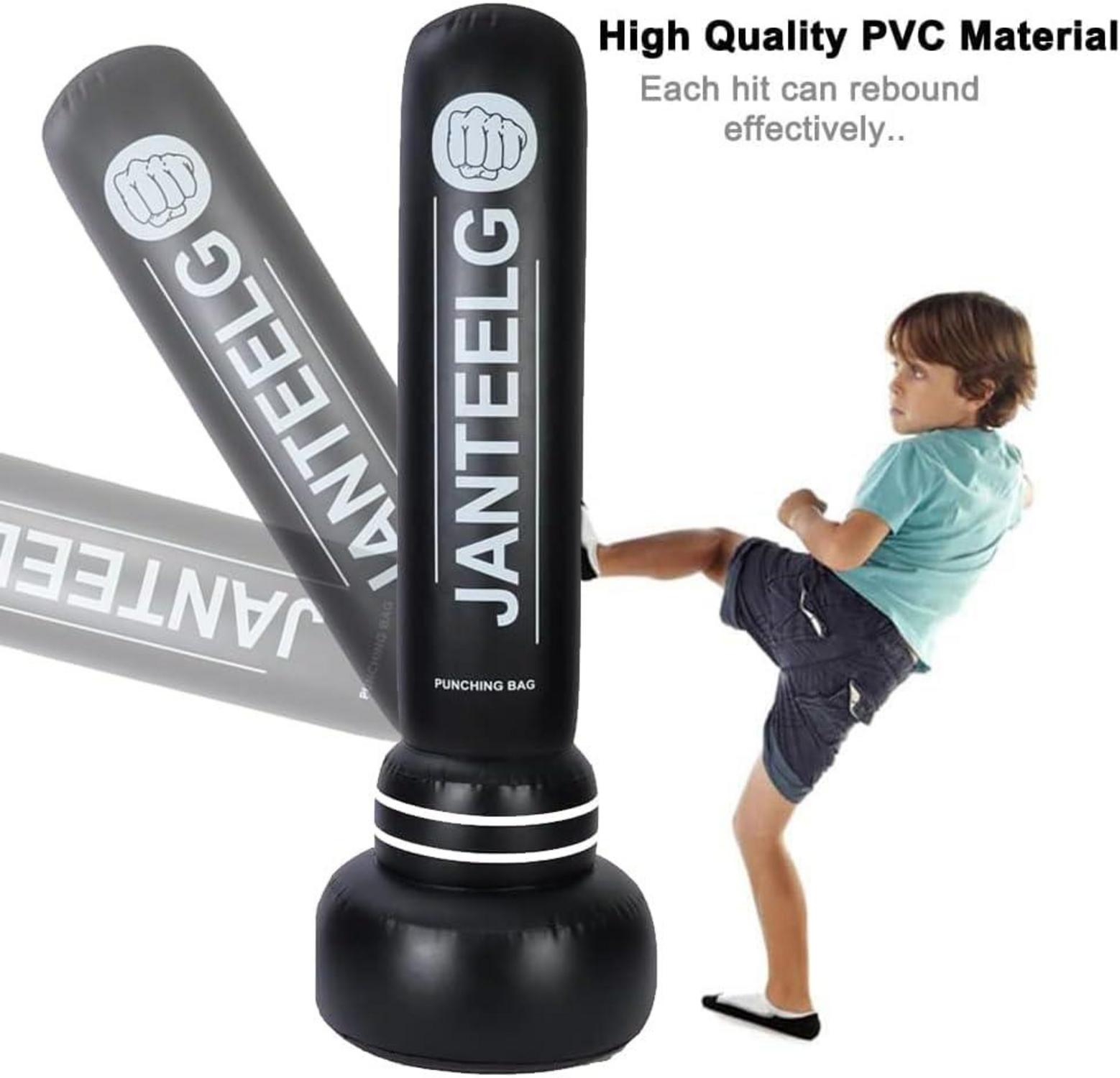 Boxsack Kinder Stehend 180cm Aufblasbar für Karate MMA Taekwondo