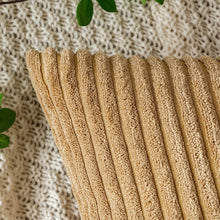 EMEMA Kordsamt Kissenbezug 45x45 cm Taupe 2er Set