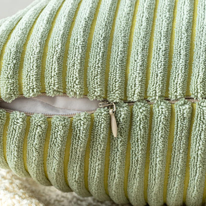Zierkissenbezug Kordsamt Dekokissen Sofakissen 30x50cm Bohnengrün