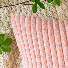 Kordsamt Kissenbezug 40x40 cm Rosa - 2er Set