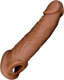 Penis Sleeve mit Hodenringen aus Silikon - Realistische Verlängerung