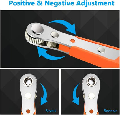 Ratschenschlüssel Magnetisch 110mm 1/4 Zoll Wendeschrauber