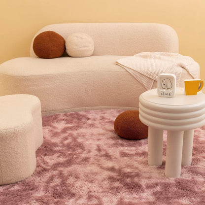 Weicher Hochflor Shaggy Teppich 120x160 cm Rosa Lila