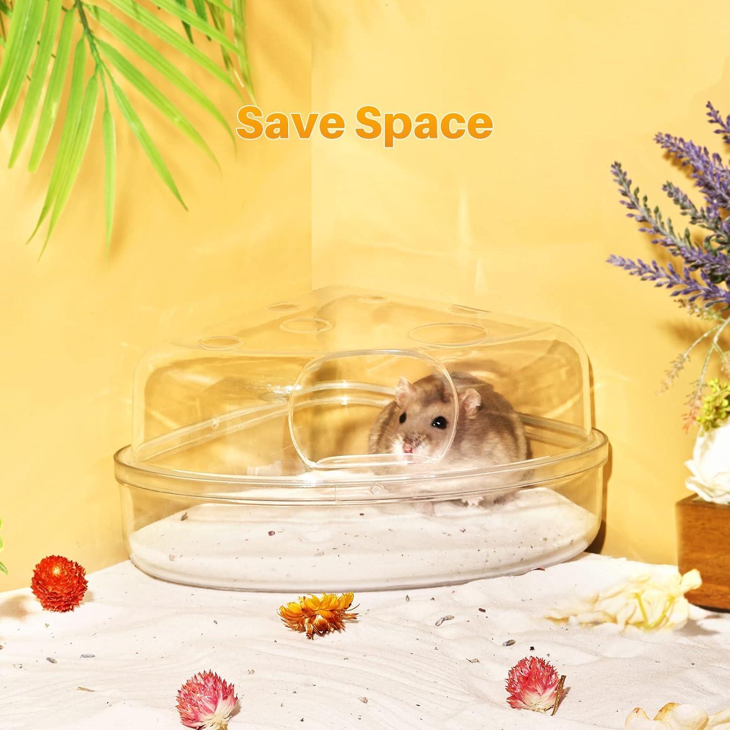 Hamster Sand Bath, Hörnchen Sand Toilette, Transparent