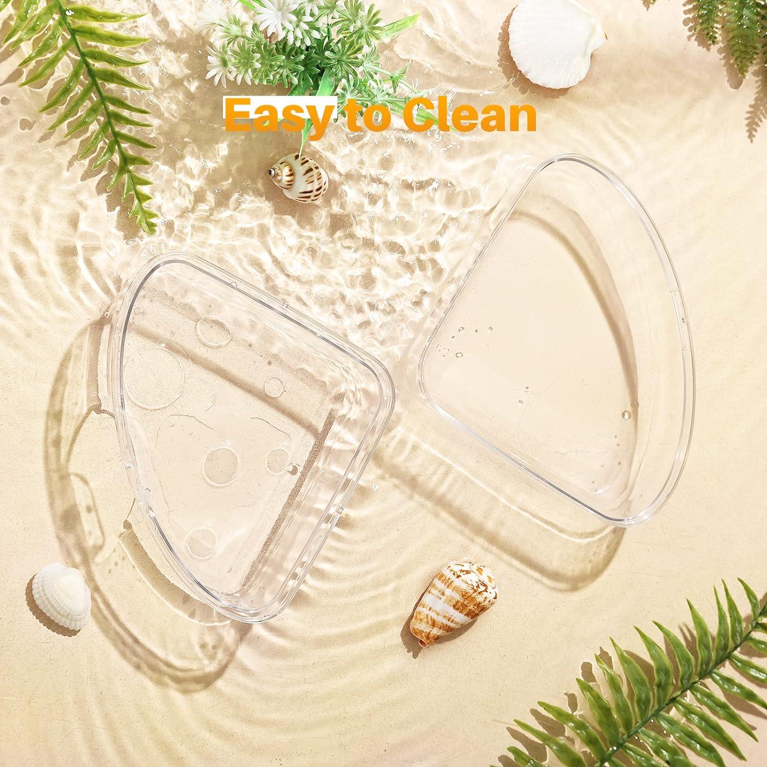 Transparent Hamster Sand Bath Container for Chinchilla Gerbil - Small