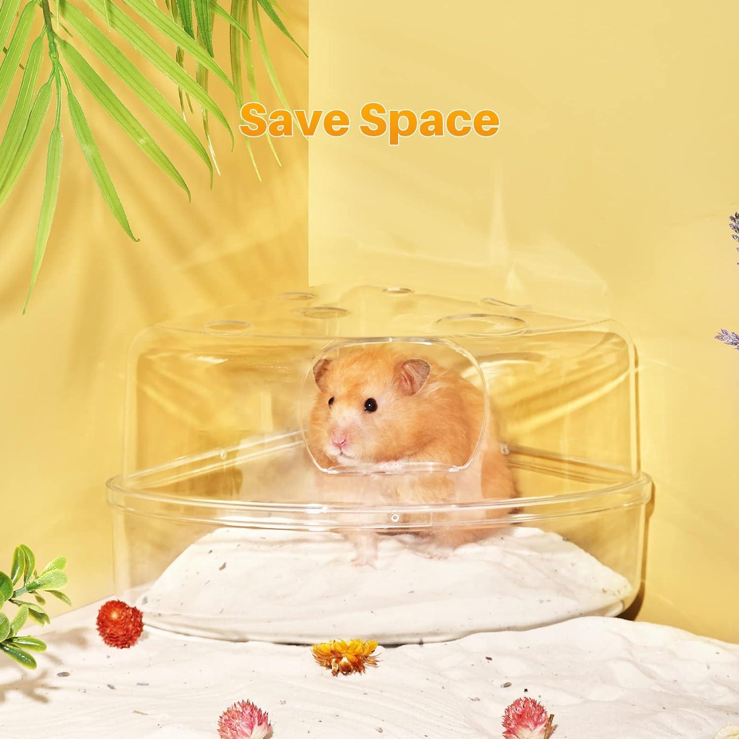 Hamster Sandbad Transparentes Sandkasten Toilette Trockenbad