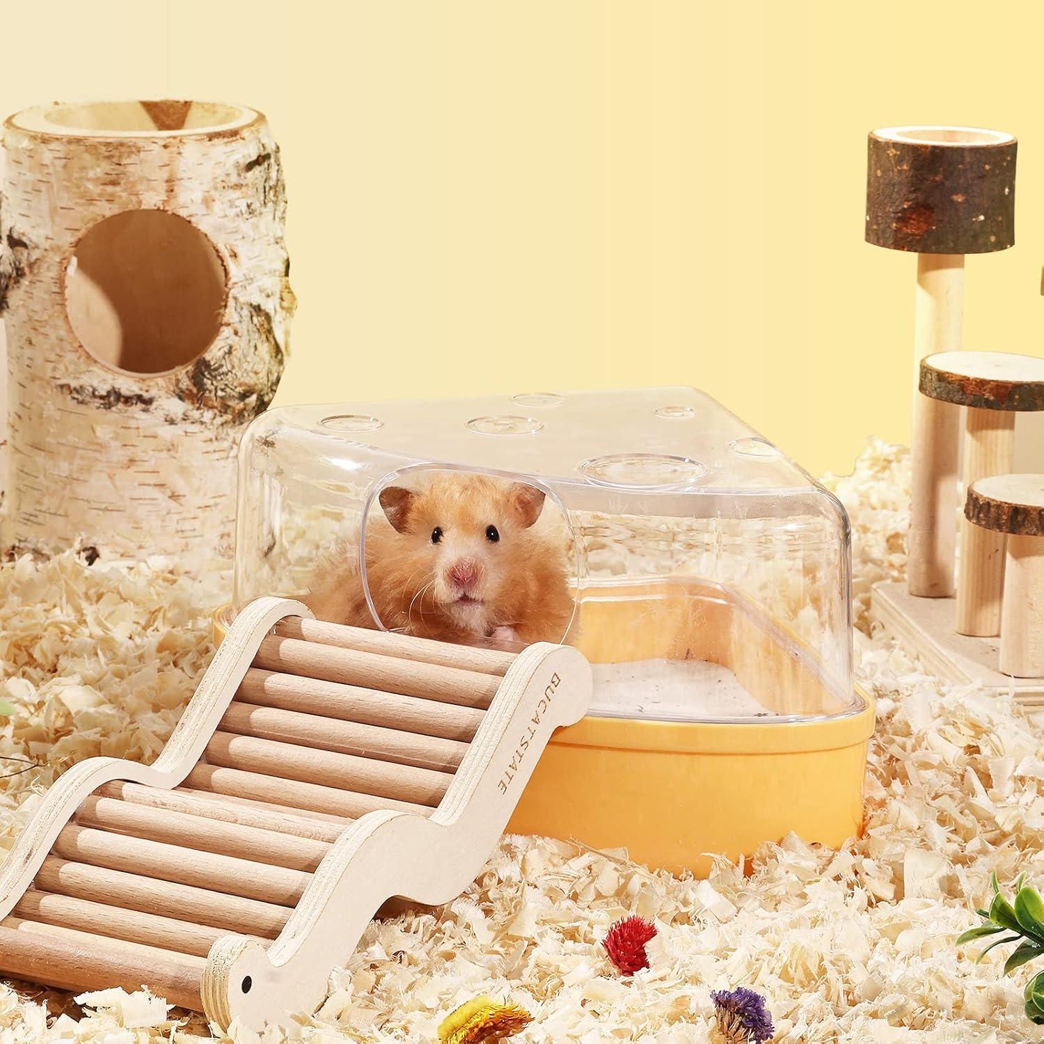 Hamster Sandbad Sand Trockenbad Chinchilla Gerbil Gelb