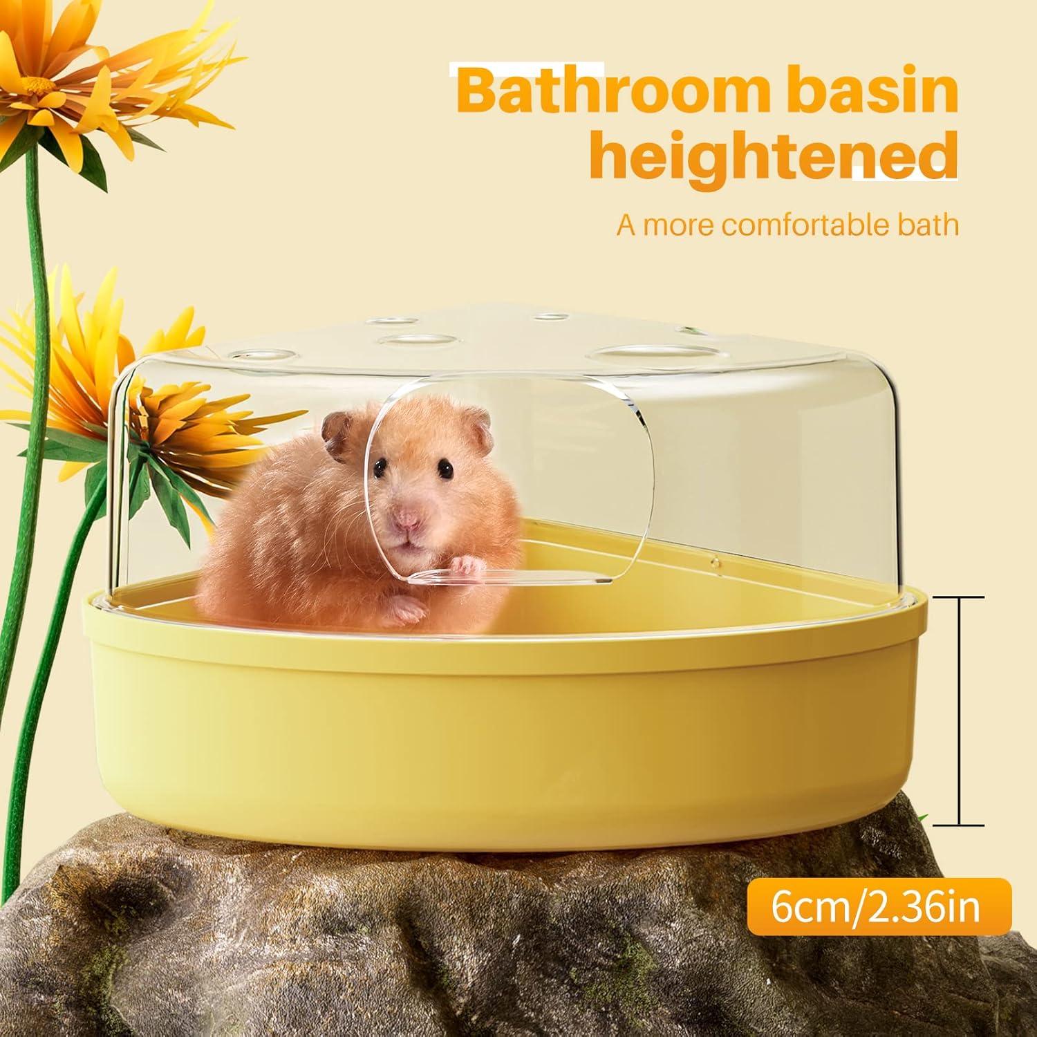 BUCATSTATE Hamster Sandbad für Chinchilla, Goldene Bären, Gerbil