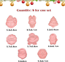 Weihnachtsausstecher 8-teilig Plätzchen Stempel Weihnachten