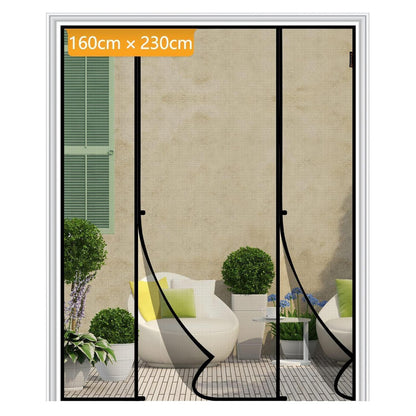 Fliegengitter Tür Magnetisch 160x230cm – Insektenschutz Doppeltür