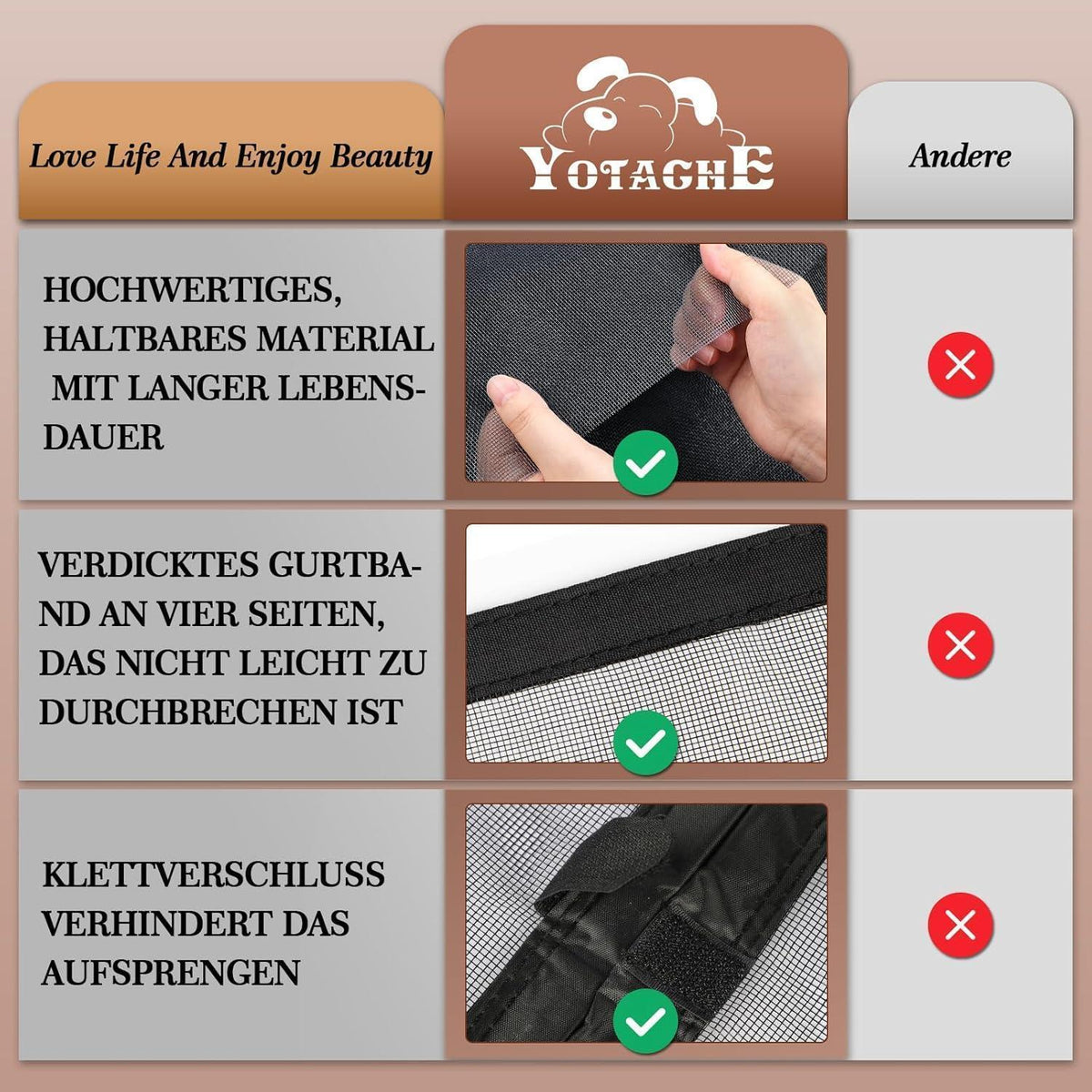 Fliegengitter Tür Magnetisch 160x230cm – Insektenschutz Doppeltür