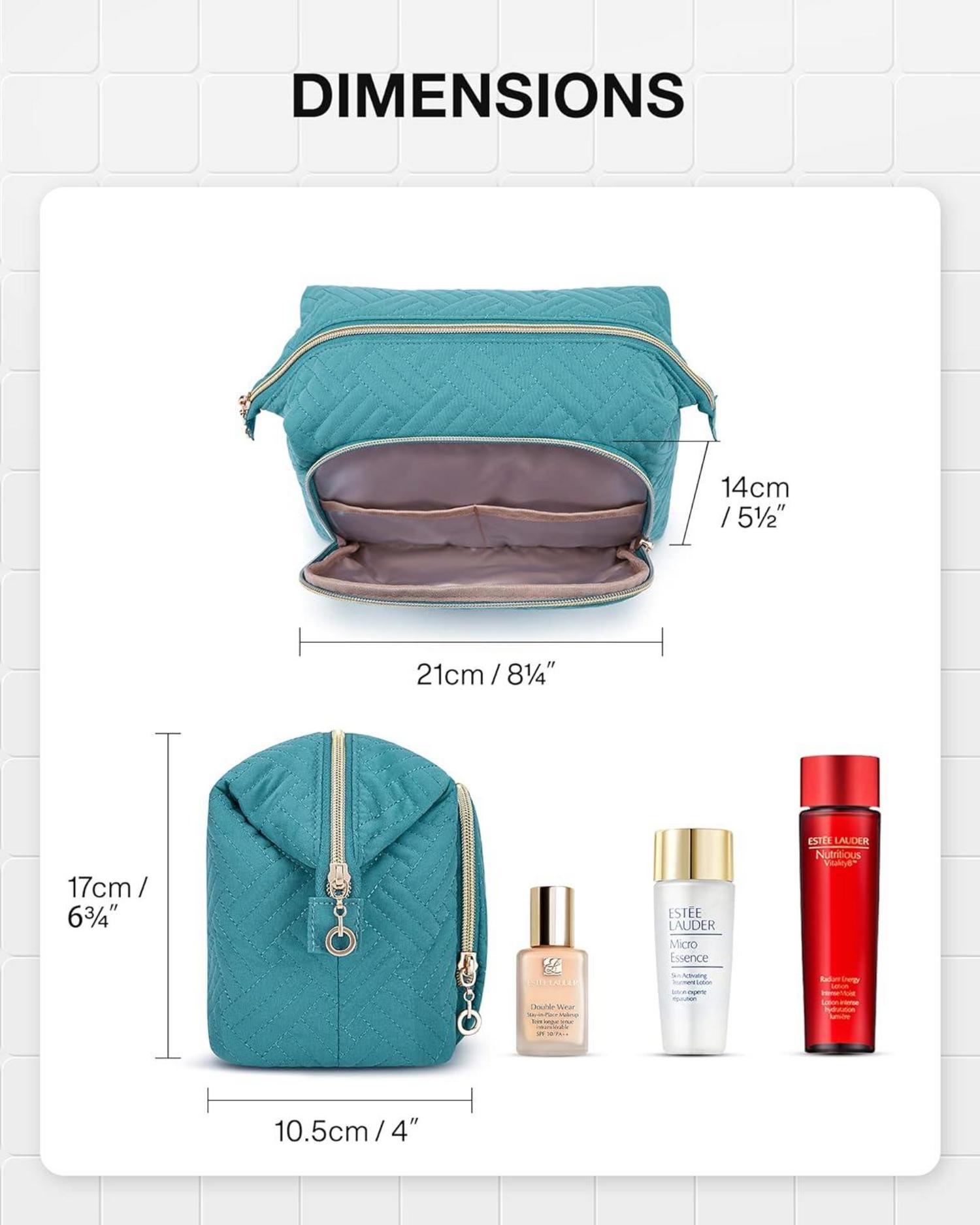 BAGSMART Kosmetiktasche Reise Schminktasche Makeup Bag Blau