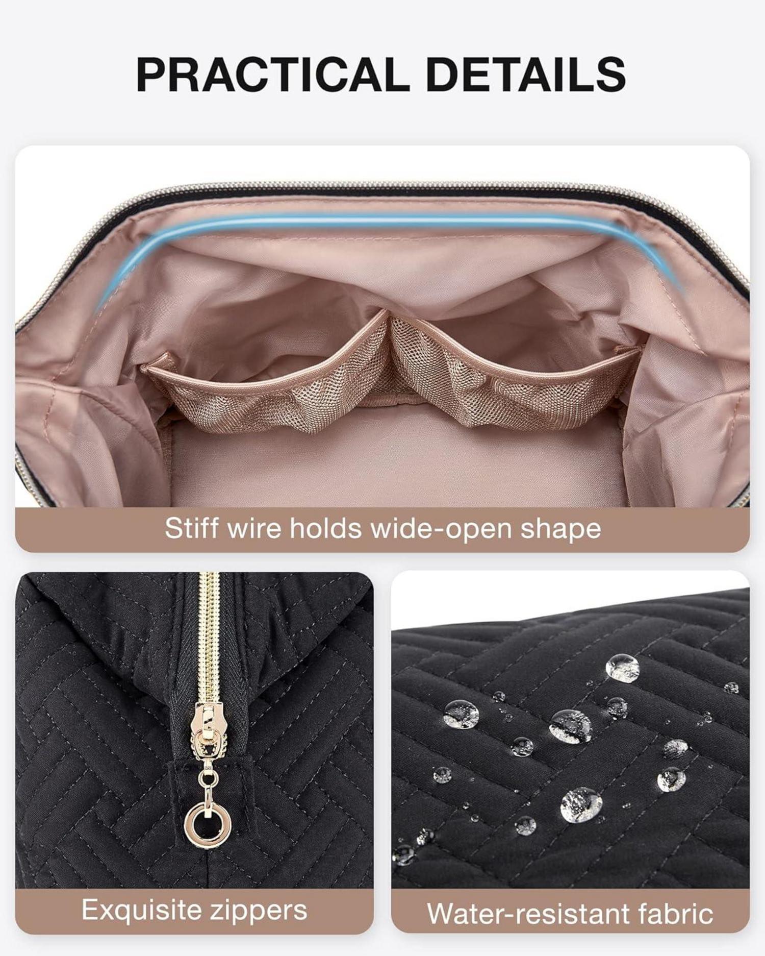 Kosmetiktasche Makeup Bag wasserabweisend großes Hauptfach