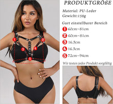 BDSMYOU Punk Harness Damen Leder Body Brust Bondage Geschirr