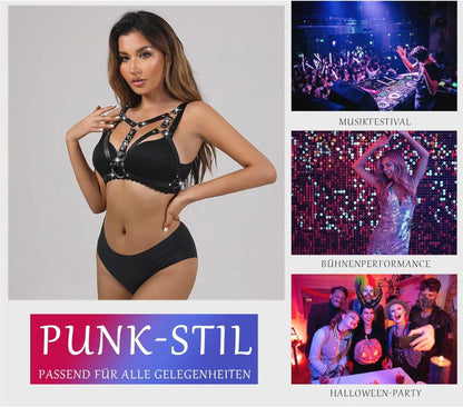 Bondage Harness Damen Leder Brust Gürtel BDSM Dessous Sexspielzeug