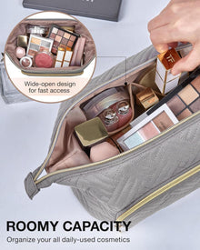 BAGSMART Kosmetiktasche Reise Makeup Bag mit Großer Offener