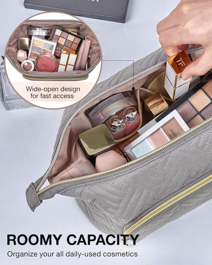 BAGSMART Kosmetiktasche Reise Makeup Bag mit Großer Offener