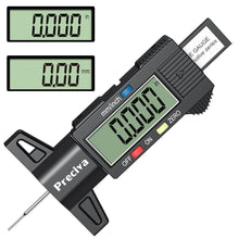 Digitales Reifentiefenmessgerät LCD Display Ersatzbatterie 0-25mm
