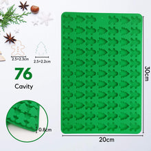 Weihnachts-Silikonform mit 76 Mulden für Schokolade und