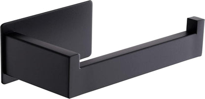 Toilettenpapierhalter selbstklebend Edelstahl Schwarz