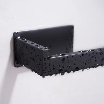 Selbstklebender Toilettenpapierhalter aus Edelstahl, Schwarz