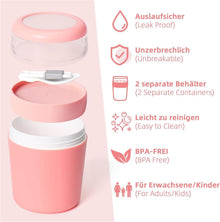 Müslibecher to go mit auslaufsicherem Joghurt Behälter und