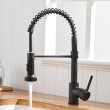Wasserhahn Küche Schwarz 360° Drehbar mit Brause - hochwertiges