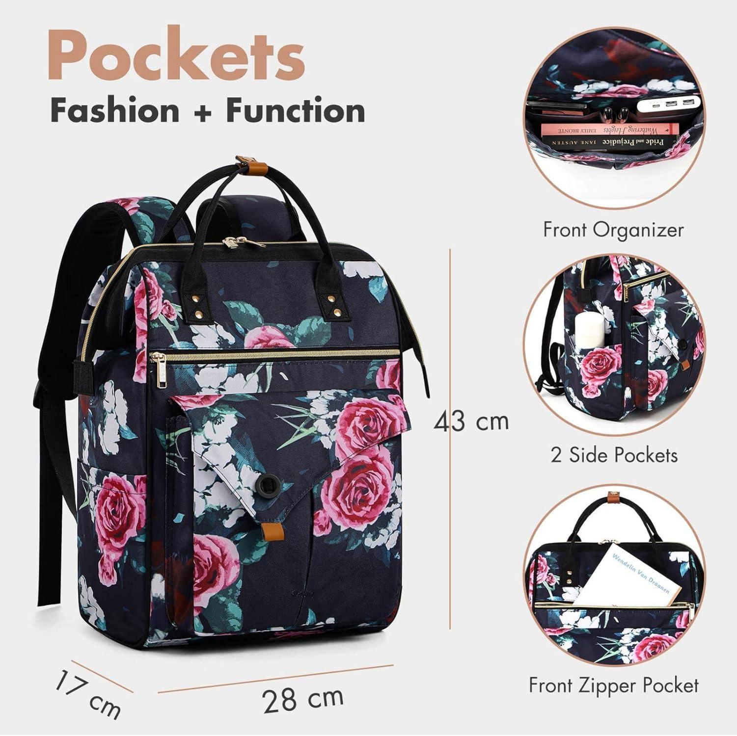 Leichter Lekesky Rucksack 15,6 Zoll mit Diebstahlschutz