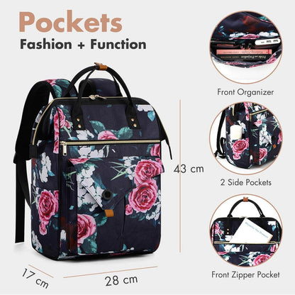 Leichter Lekesky Rucksack 15,6 Zoll mit Diebstahlschutz