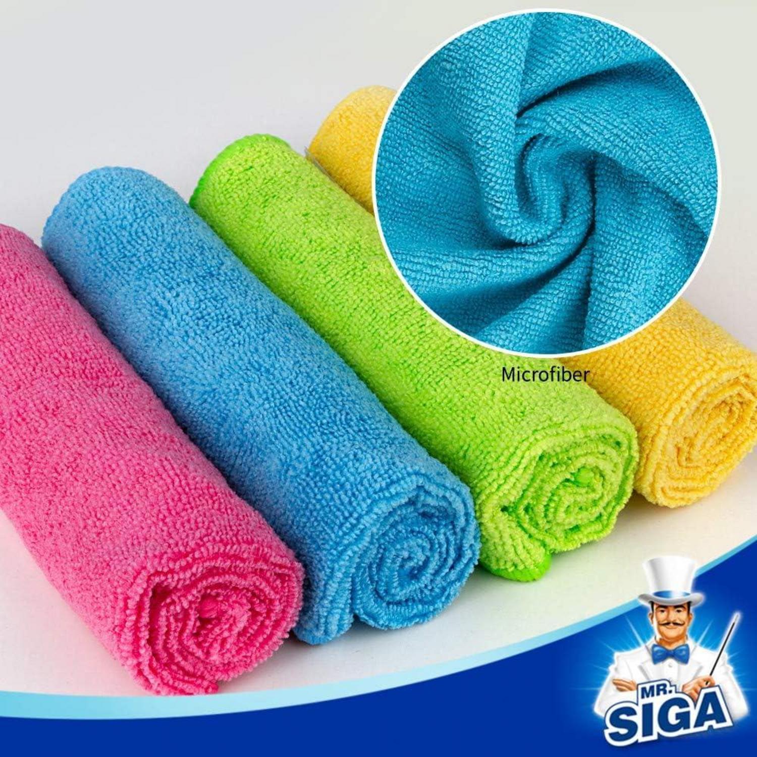 MR.SIGA Mikrofaser Reinigungstücher 20er Set 32x32 cm Fusselfrei und Ultraweich